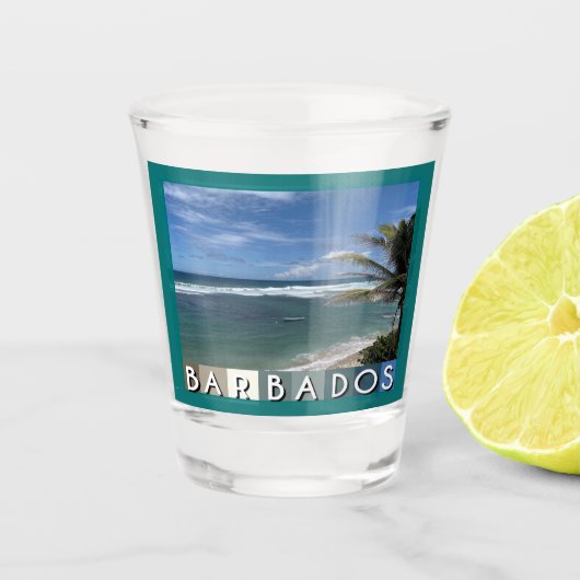 Verre A Shot Barbade Beach (Devant)
