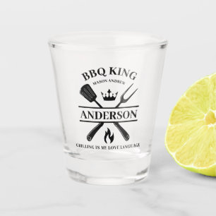 Verre A Shot Barbecue BBQ King Personnalisé