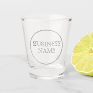 Verre A Shot Barre de lettrage gravé faux Nom de l'entreprise