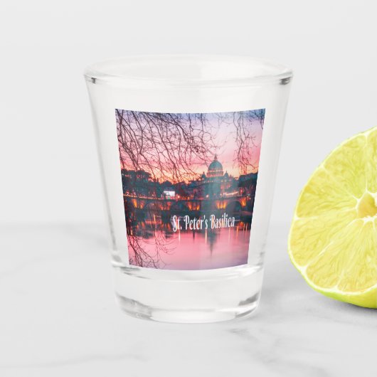 Verre A Shot Basilique Saint-Pierre de Rome, Italie (Devant)