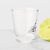 Verre A Shot basset blanc (Gauche)