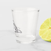 Verre A Shot basset blanc (Droite)