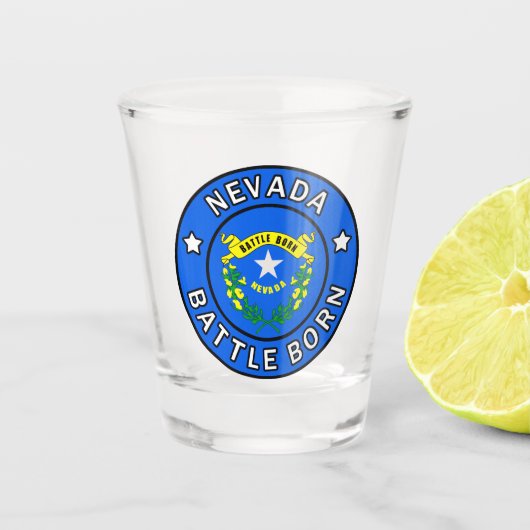 Verre A Shot Bataille du Nevada née (Devant)