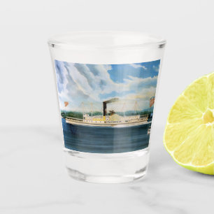 Verre A Shot Bateau à vapeur Vanderbilt 1847