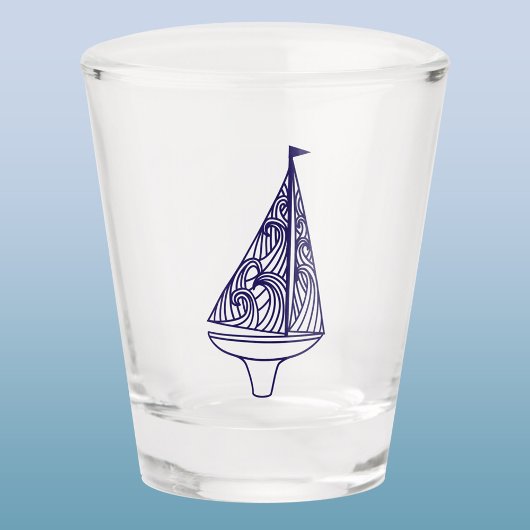 Verre A Shot Bateau à voile