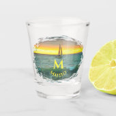 Verre A Shot Bateau à voile sur Banderas Bay 0884 (Devant)