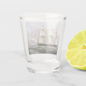 Verre A Shot Bateau à voile Woolloomooloo 1850 (Dos)
