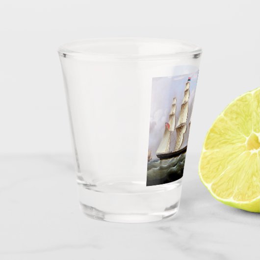 Verre A Shot Bateau à voile Woolloomooloo 1850 (Gauche)