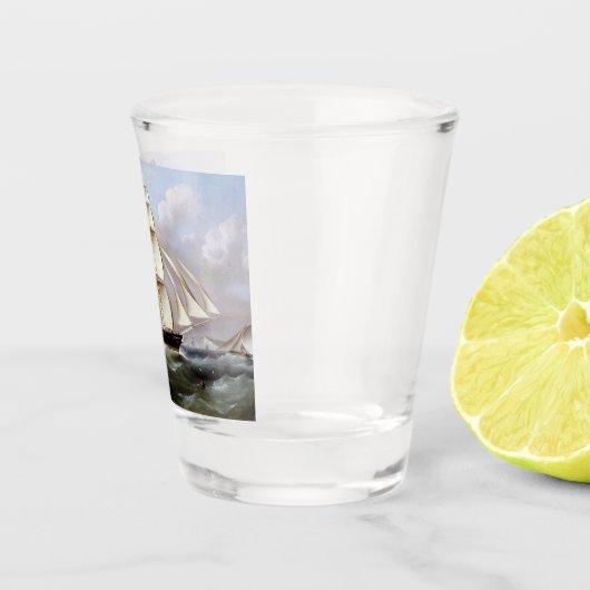 Verre A Shot Bateau à voile Woolloomooloo 1850 (Droite)