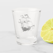 Verre A Shot Bateau pirate (Dos)