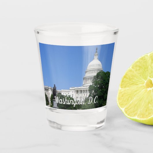 Verre A Shot Bâtiment du Capitole à Washington DC (Devant)