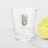 Verre A Shot Beau berger allemand noir est une étoile (Dos)