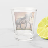 Verre A Shot Beau Cheval Noir (Dos)