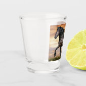 Verre A Shot Beau Cheval Noir (Gauche)