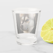 Verre A Shot Beau Oreiller Husky Lrow (Dos)