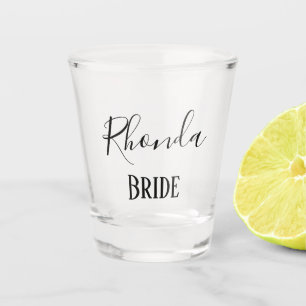 Verre A Shot Beau souvenir de jeune mariée