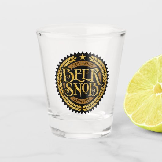 Verre A Shot Beer Snob (Devant)