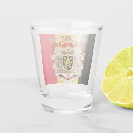 Verre A Shot Belgium Flag & COA (Dos)