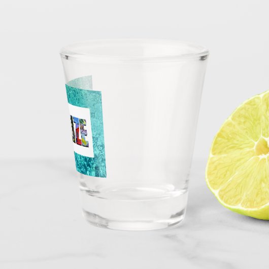 Verre A Shot Belize Tropical Blue Ocean Travel Photos (Droite)