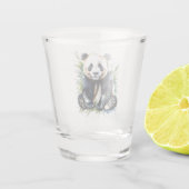 Verre A Shot Belle aquarelle Panda Bear (Dos)