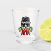 Verre A Shot Belle araignée automnale avec Casquette Dewdrop (Devant)