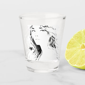 Verre A Shot Belle Fille Anime Florale – Esthétique Pastel Douc