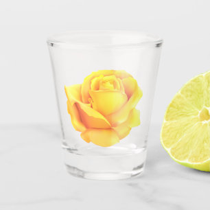 Verre A Shot Belle Rose Jaune