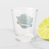 Verre A Shot Berkeley Springs Illustration Logo de voyage (Dos)