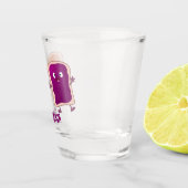 Verre A Shot Beurre d'arachide mignonne et caricature sandwich (Droite)