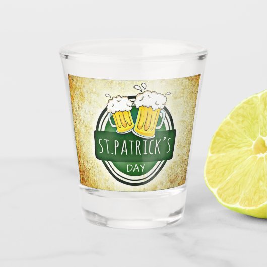 Verre A Shot Bières du jour Saint Patrick (Devant)