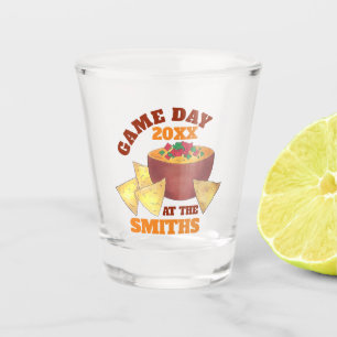 Verre A Shot Big Football Jeu Tailgate Party Chips Fromage Dip