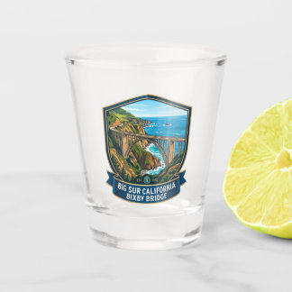 Verre A Shot Big Sur Californie Pont Bixby USA