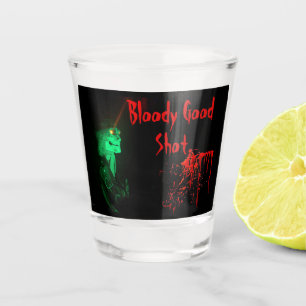 Verre A Shot Biker Billy Bloody Bonne fête d'Halloween