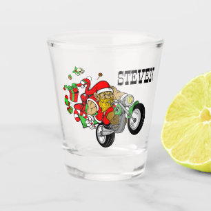 Verre A Shot Biker personnalisé Père Noël