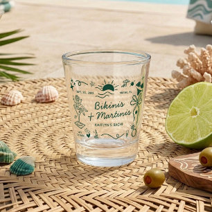 Verre A Shot Bikinis & Martinis Cadeau de Fête de Fiançailles p