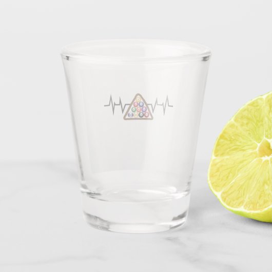 Verre A Shot Billiard Ball Rack Hearbeat (Dos)