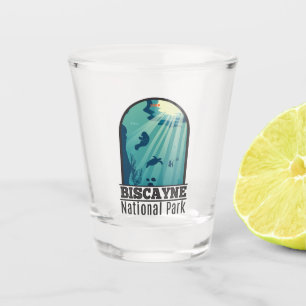 Verre A Shot Biscayne National Park Floride Sous-marin Maritime