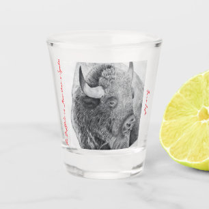 Verre A Shot Bison d'Amérique