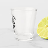 Verre A Shot Bison d'or debout dans un paysage pittoresque (Droite)