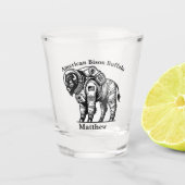 Verre A Shot Bison d'or en costume d'astronaute Exploration de (Devant)