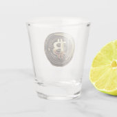 Verre A Shot Bitcoin doré (Dos)