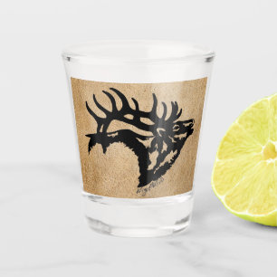 Verre A Shot Black Bull Elge Sur Tan Leather Tacht