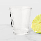 Verre A Shot Black cat shot glass (Droite)
