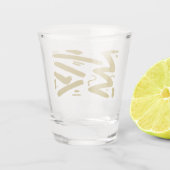 Verre A Shot Blanc et or de la tribu (Dos)