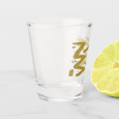 Verre A Shot Blanc et or de la tribu (Gauche)