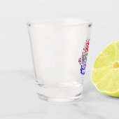 Verre A Shot Blanc rouge et Booze (Gauche)
