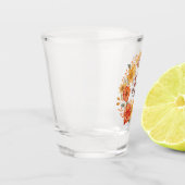 Verre A Shot Blessures d'automne - Feuilles d'automne et couron (Gauche)