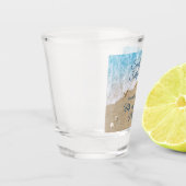 Verre A Shot Blue Beach Waves Sandy Tots Shot Glass (Gauche)