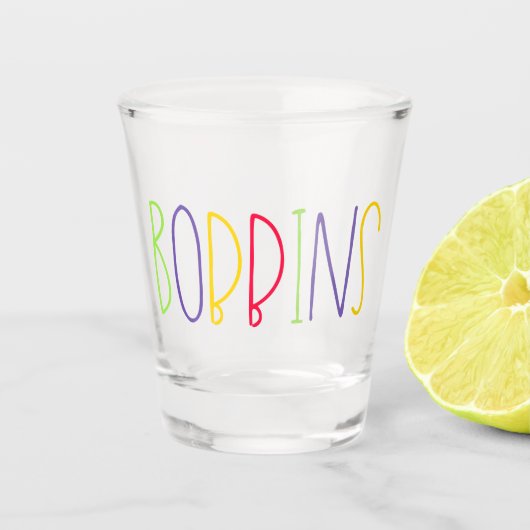 Verre A Shot Bobbins, Manchester, Argot anglais du nord (Devant)