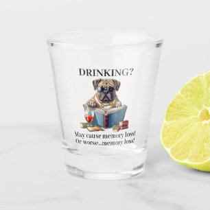 Verre A Shot Boire un Bulldog américain peut provoquer une pert